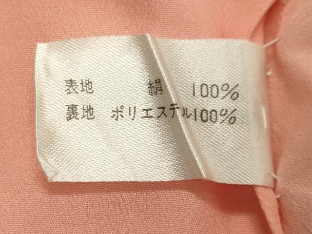 平和屋着物●上質な紬　舞梅文　正絹　逸品　CABA1364gh