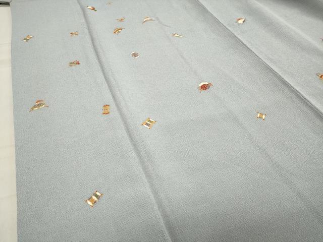 平和屋着物●訪問着 刺繍 宝尽くし文 金彩 高島屋扱い 正絹 逸品 CABA1366gh