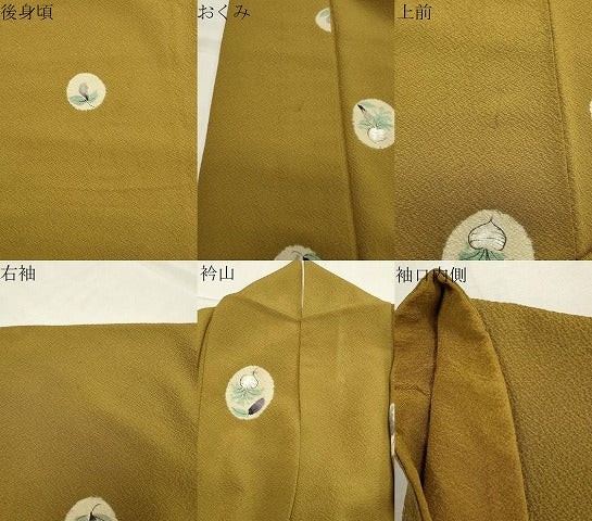 平和屋着物●上質な小紋　手描き　成り物　正絹　逸品　CABA1378gh