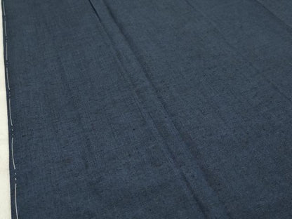 平和屋着物●男性　紬　髭紬羽織セット　漆黒色　正絹　逸品　未使用　CABA1406gh
