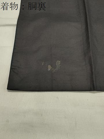 平和屋着物●男性　紬　髭紬羽織セット　褐返色　正絹　逸品　CABA1407gh