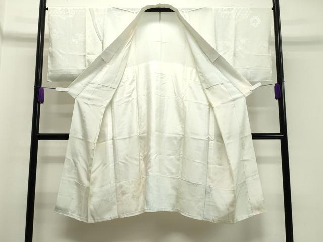 平和屋着物●長襦袢　無双仕立て　花丸地紋　暈し染め　正絹　逸品　未使用　CABA1431gh