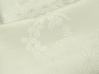 平和屋着物●長襦袢　無双仕立て　花丸地紋　暈し染め　正絹　逸品　未使用　CABA1431gh
