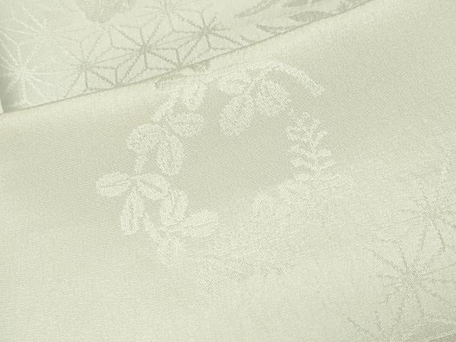 平和屋着物●長襦袢　無双仕立て　花丸地紋　暈し染め　正絹　逸品　未使用　CABA1431gh