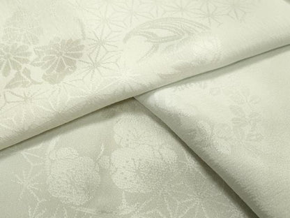 平和屋着物●長襦袢　無双仕立て　花丸地紋　暈し染め　正絹　逸品　未使用　CABA1431gh