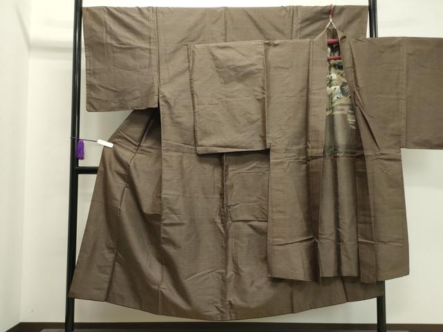 平和屋着物●男性 本場大島紬 アンサンブル 80亀甲 総詰め 正絹 逸品 CABA1448gh