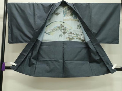 平和屋着物●男性　本場大島紬　アンサンブル　100亀甲　総詰め　正絹　逸品　未使用　CABA1449gh