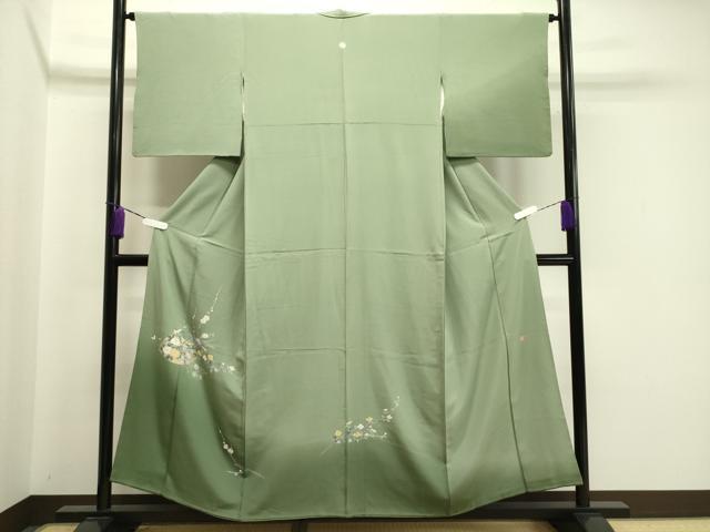 平和屋着物●訪問着 友禅 作家物 花籠文 暈し染め 正絹 逸品 CABA1484gh
