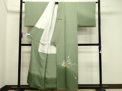 平和屋着物●訪問着 友禅 作家物 花籠文 暈し染め 正絹 逸品 CABA1484gh