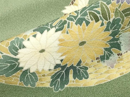 平和屋着物●訪問着 友禅 作家物 花籠文 暈し染め 正絹 逸品 CABA1484gh