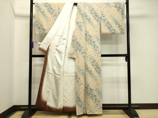 平和屋着物○上質な小紋 舞桜間道 正絹 逸品 DAAW5920ud 平和屋