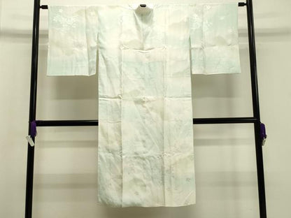 平和屋着物●長襦袢　袷　遠山花地紋　暈し染め　正絹　逸品　CABA1505gh
