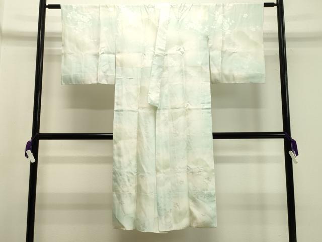平和屋着物●長襦袢　袷　遠山花地紋　暈し染め　正絹　逸品　CABA1505gh