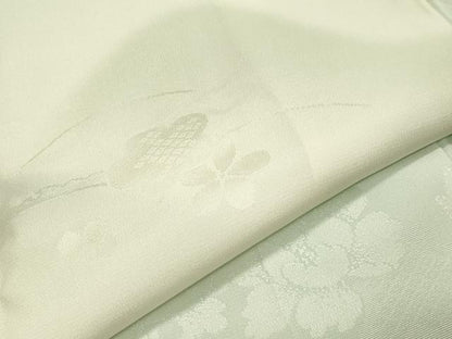 平和屋着物●長襦袢　袷　遠山花地紋　暈し染め　正絹　逸品　CABA1505gh