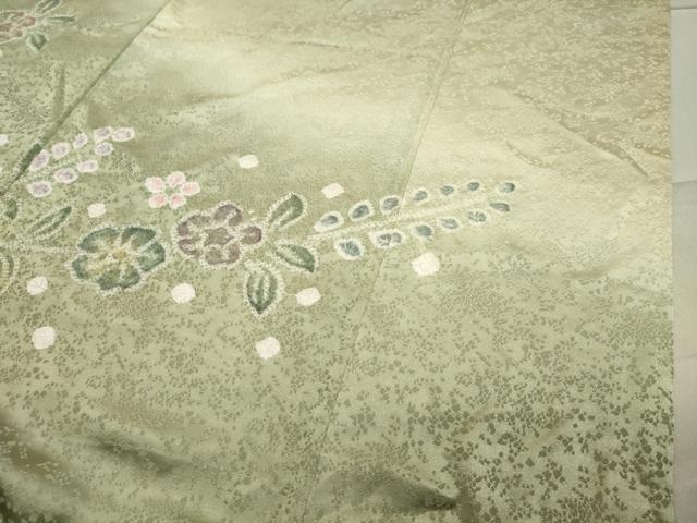 平和屋着物●訪問着 絞り 枝花文 暈し染め 正絹 逸品 CABA1514gh