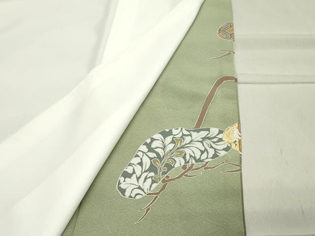 平和屋着物●豪華色留袖　駒刺繍　鳳凰枝松花文　暈し染め　金彩　正絹　逸品　CABA1517gh