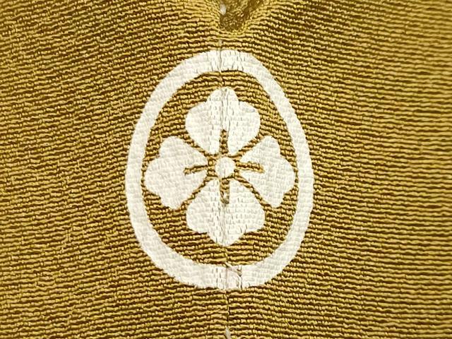 平和屋着物○上質な色無地 山吹茶色 さが美扱い 正絹 逸品 CABA1530gh