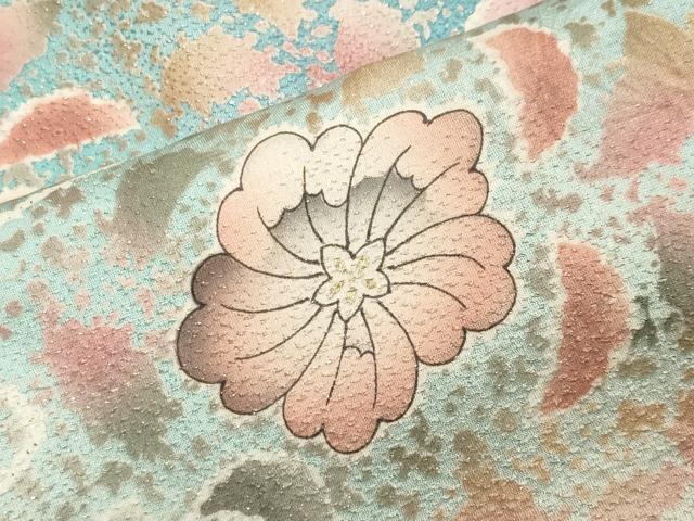 平和屋着物●豪華振袖　辻が花　絞り　暈し染め　金彩　銀通し地　正絹　逸品　CABA1535gh