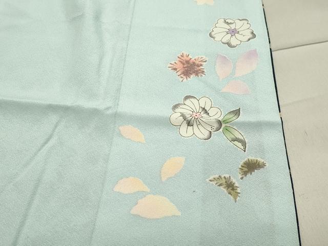 平和屋着物●豪華振袖　辻が花　絞り　暈し染め　金彩　銀通し地　正絹　逸品　CABA1535gh