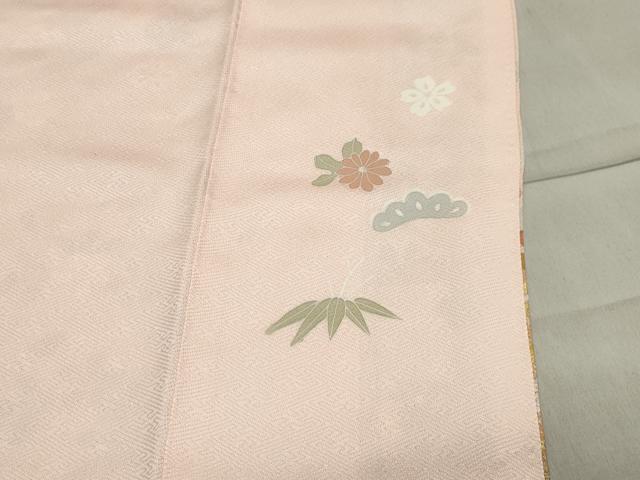 平和屋着物●創業460年・千總　訪問着　駒刺繍　橘松花文　暈し染め　金銀彩　正絹　逸品　未使用　CABA1543gh