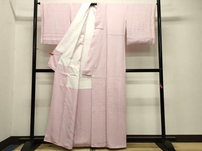 平和屋着物●無地絵羽訪問着　辻が花地紋　虹色　正絹　逸品　CABA1561gh