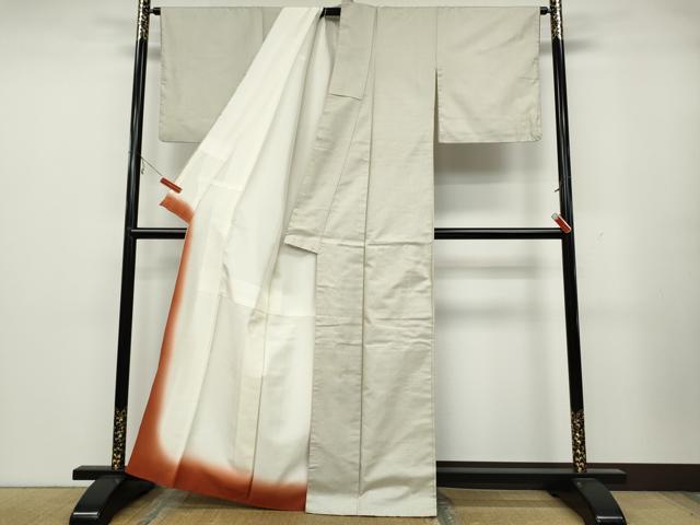 平和屋着物●上質な紬　100亀甲　正絹　逸品　CABA1605ut