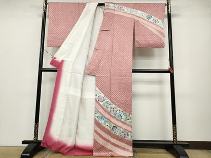 平和屋着物●訪問着 辻が花 絞り 正絹 逸品 CABA1614ut