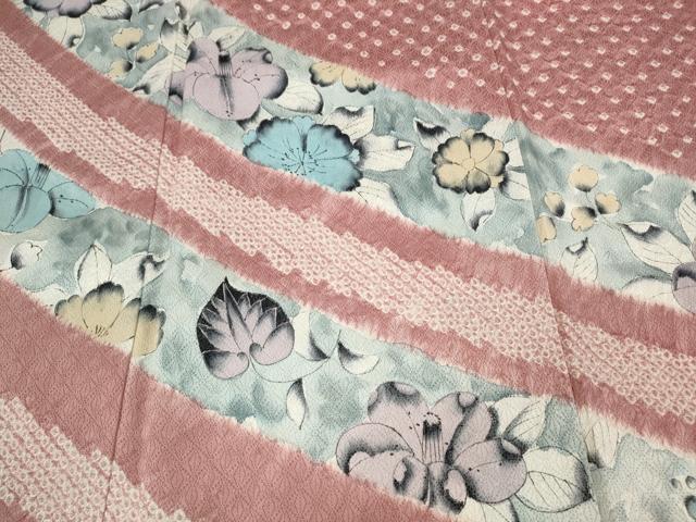 平和屋着物●訪問着 辻が花 絞り 正絹 逸品 CABA1614ut