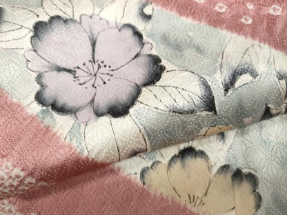 平和屋着物●訪問着 辻が花 絞り 正絹 逸品 CABA1614ut