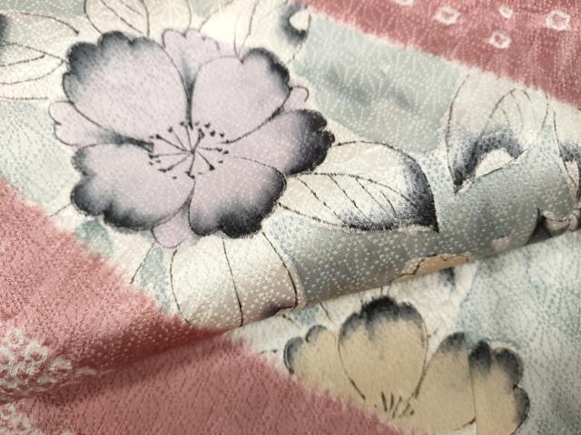 平和屋着物●訪問着 辻が花 絞り 正絹 逸品 CABA1614ut