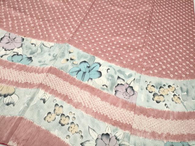 平和屋着物●訪問着 辻が花 絞り 正絹 逸品 CABA1614ut