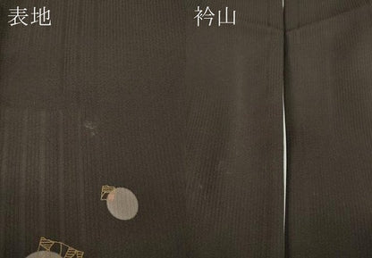 平和屋着物●訪問着　竹屋町刺繍　色紙吉祥文　暈し染め　金彩　正絹　逸品　CABA1616ut