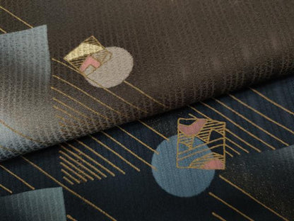 平和屋着物●訪問着　竹屋町刺繍　色紙吉祥文　暈し染め　金彩　正絹　逸品　CABA1616ut