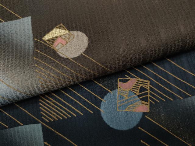 平和屋着物●訪問着　竹屋町刺繍　色紙吉祥文　暈し染め　金彩　正絹　逸品　CABA1616ut