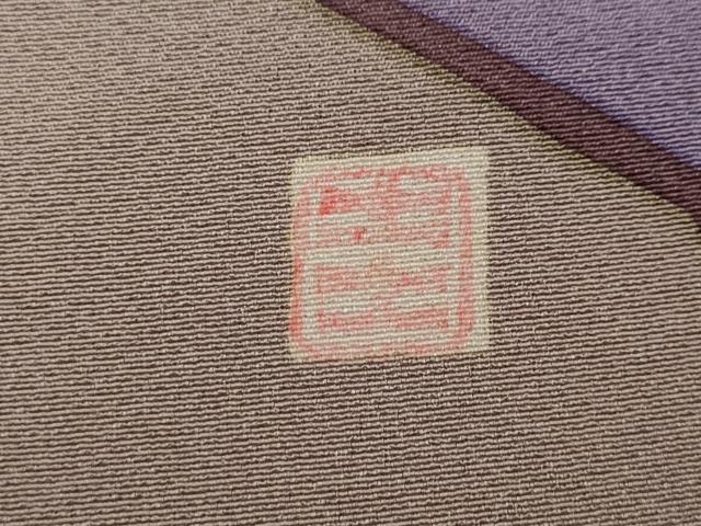 平和屋着物●上質な小紋 作家物 風景草木文 正絹 逸品 CABA1617ut