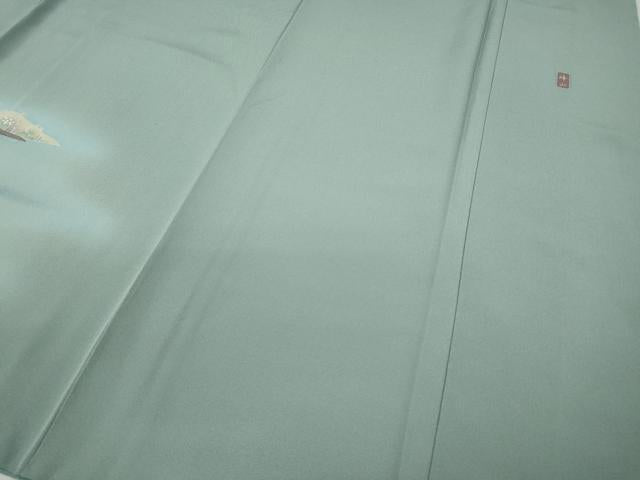 平和屋着物●訪問着　友禅　作家物　草木文　暈し染め　正絹　逸品　CABA1625ut