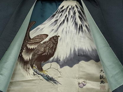 平和屋着物●男性　本場大島紬　アンサンブル　100亀甲　総詰め　正絹　逸品　CABA1628ut