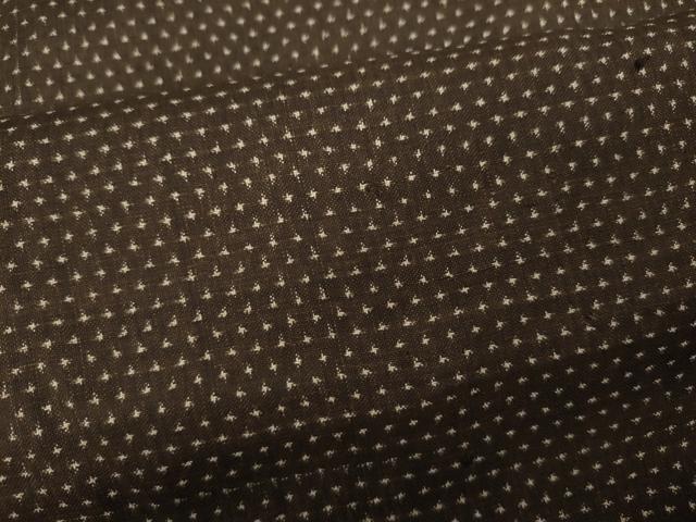 平和屋着物●男性　紬　アンサンブル　十字絣　正絹　逸品　CABA1629ut