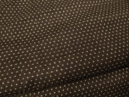 平和屋着物●男性　紬　アンサンブル　十字絣　正絹　逸品　CABA1629ut