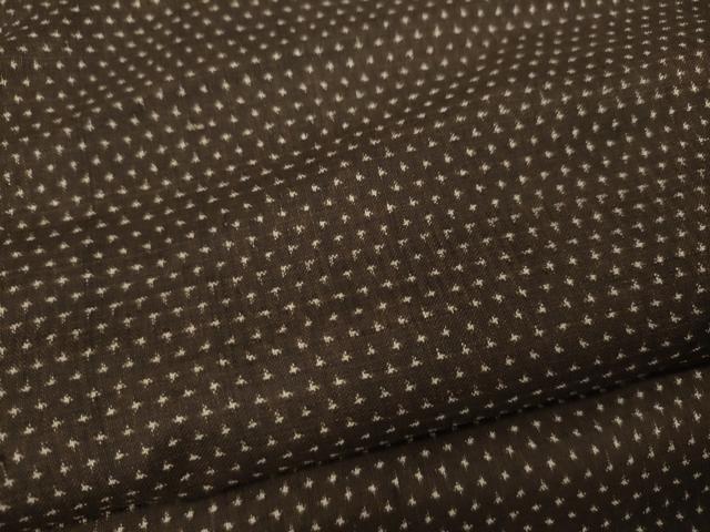 平和屋着物●男性　紬　アンサンブル　十字絣　正絹　逸品　CABA1629ut