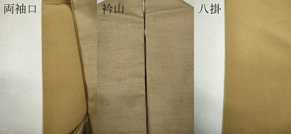 平和屋着物●訪問着　紬地　草花文　金彩　正絹　逸品　CABA1637ut