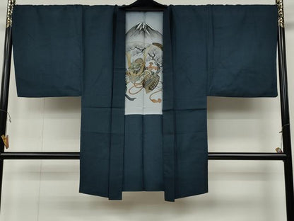 平和屋着物●男性 紬 アンサンブル 100亀甲 正絹 逸品 CABA1665ut