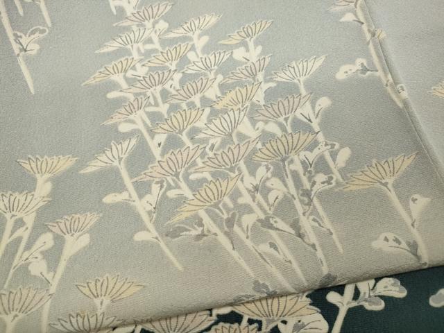 平和屋着物●訪問着　舞菊文　暈し染め　正絹　逸品　CABA1668ut