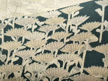 平和屋着物●訪問着　舞菊文　暈し染め　正絹　逸品　CABA1668ut