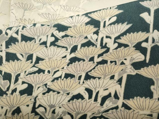 平和屋着物●訪問着　舞菊文　暈し染め　正絹　逸品　CABA1668ut
