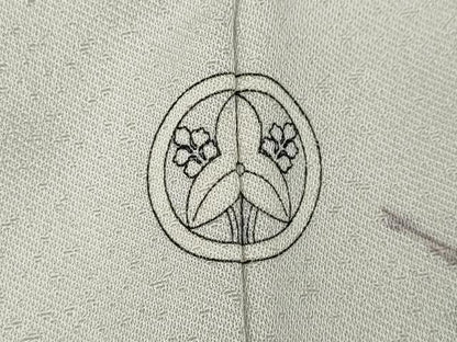 平和屋着物●訪問着 駒刺繍 飛鶴七宝草花文 金彩 正絹 逸品 CABA1693ut