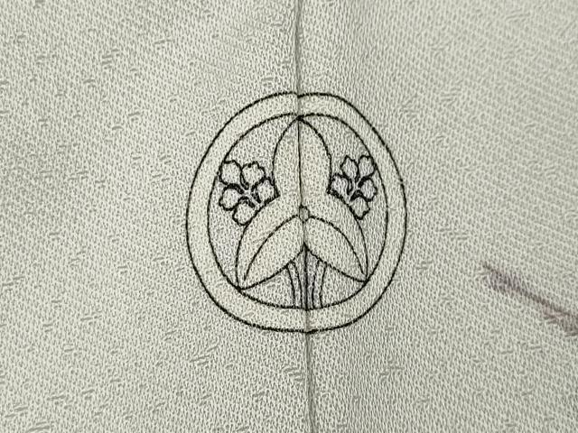 平和屋着物●訪問着 駒刺繍 飛鶴七宝草花文 金彩 正絹 逸品 CABA1693ut
