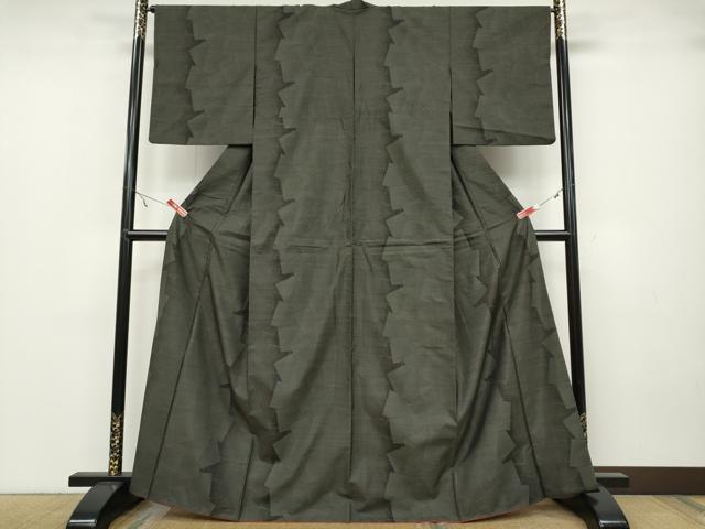 平和屋着物●本場大島紬　色紙重ね文　正絹　逸品　CABA1699ut