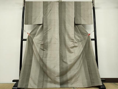 平和屋着物●上質な紬　霞間道　正絹　逸品　CABA1707ut