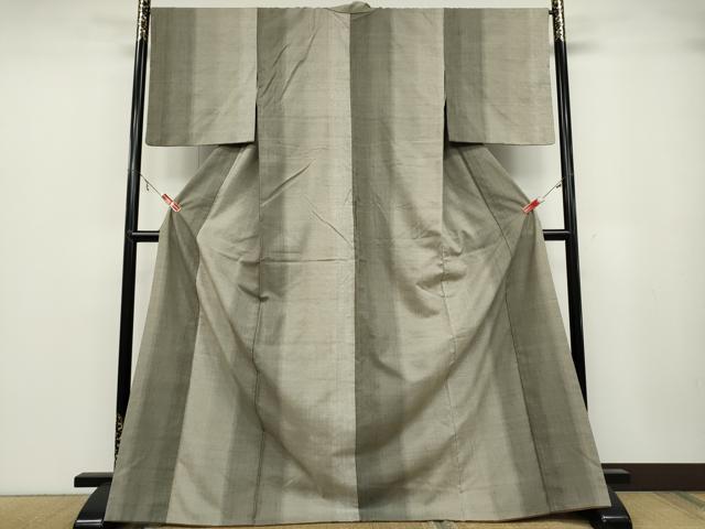 平和屋着物●上質な紬　霞間道　正絹　逸品　CABA1707ut